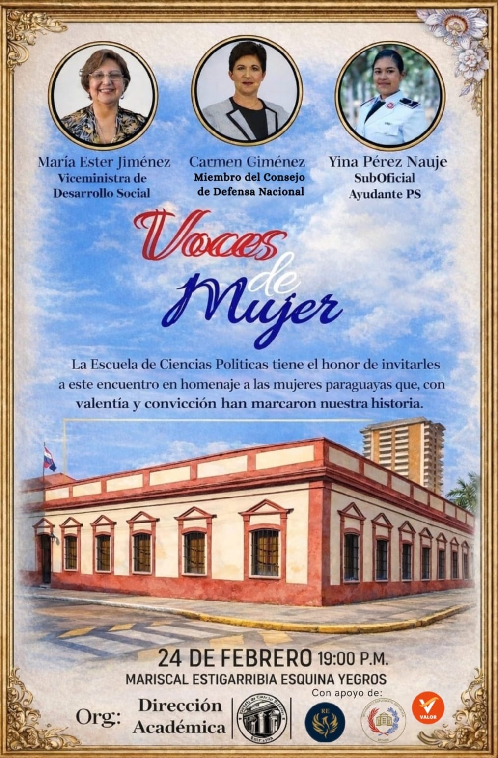 Poster flyer de evento: Voces de mujer